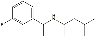 [1-(3-fluorophenyl)ethyl](4-methylpentan-2-yl)amine Structure