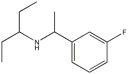 [1-(3-fluorophenyl)ethyl](pentan-3-yl)amine Structure