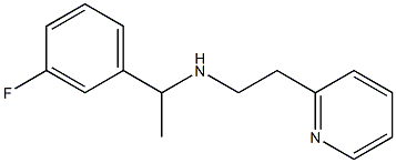 [1-(3-fluorophenyl)ethyl][2-(pyridin-2-yl)ethyl]amine 구조식 이미지