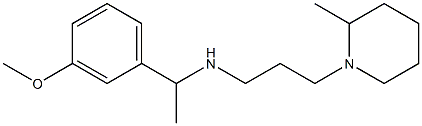 [1-(3-methoxyphenyl)ethyl][3-(2-methylpiperidin-1-yl)propyl]amine 구조식 이미지