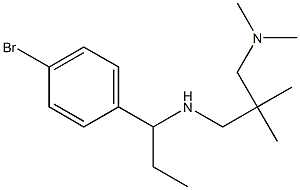 [1-(4-bromophenyl)propyl]({2-[(dimethylamino)methyl]-2-methylpropyl})amine Structure