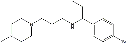 [1-(4-bromophenyl)propyl][3-(4-methylpiperazin-1-yl)propyl]amine Structure
