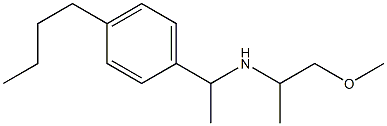 [1-(4-butylphenyl)ethyl](1-methoxypropan-2-yl)amine Structure