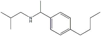 [1-(4-butylphenyl)ethyl](2-methylpropyl)amine Structure