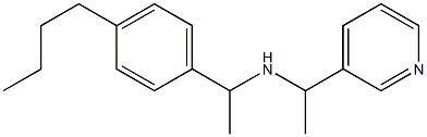 [1-(4-butylphenyl)ethyl][1-(pyridin-3-yl)ethyl]amine Structure