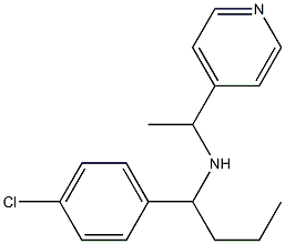 [1-(4-chlorophenyl)butyl][1-(pyridin-4-yl)ethyl]amine Structure