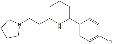 [1-(4-chlorophenyl)butyl][3-(pyrrolidin-1-yl)propyl]amine 구조식 이미지