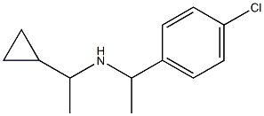[1-(4-chlorophenyl)ethyl](1-cyclopropylethyl)amine Structure