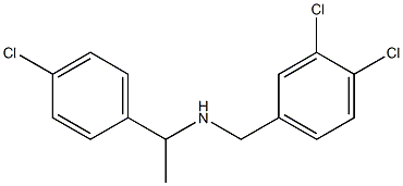 [1-(4-chlorophenyl)ethyl][(3,4-dichlorophenyl)methyl]amine 구조식 이미지