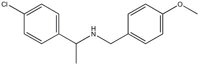 [1-(4-chlorophenyl)ethyl][(4-methoxyphenyl)methyl]amine 구조식 이미지