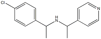 [1-(4-chlorophenyl)ethyl][1-(pyridin-4-yl)ethyl]amine Structure