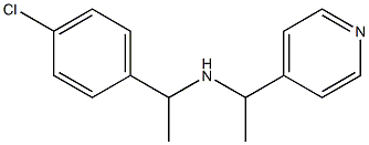 [1-(4-chlorophenyl)ethyl][1-(pyridin-4-yl)ethyl]amine 구조식 이미지