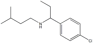 [1-(4-chlorophenyl)propyl](3-methylbutyl)amine Structure