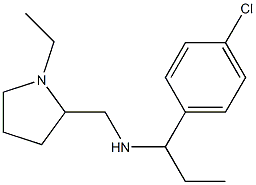 [1-(4-chlorophenyl)propyl][(1-ethylpyrrolidin-2-yl)methyl]amine Structure
