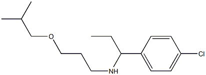[1-(4-chlorophenyl)propyl][3-(2-methylpropoxy)propyl]amine Structure