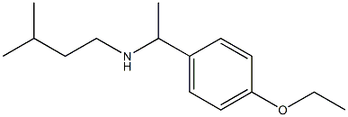 [1-(4-ethoxyphenyl)ethyl](3-methylbutyl)amine Structure