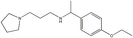 [1-(4-ethoxyphenyl)ethyl][3-(pyrrolidin-1-yl)propyl]amine Structure