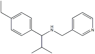 [1-(4-ethylphenyl)-2-methylpropyl](pyridin-3-ylmethyl)amine 구조식 이미지