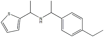 [1-(4-ethylphenyl)ethyl][1-(thiophen-2-yl)ethyl]amine Structure