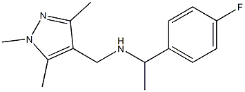 [1-(4-fluorophenyl)ethyl][(1,3,5-trimethyl-1H-pyrazol-4-yl)methyl]amine Structure