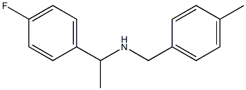 [1-(4-fluorophenyl)ethyl][(4-methylphenyl)methyl]amine Structure