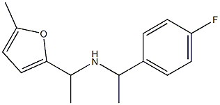 [1-(4-fluorophenyl)ethyl][1-(5-methylfuran-2-yl)ethyl]amine 구조식 이미지