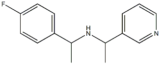 [1-(4-fluorophenyl)ethyl][1-(pyridin-3-yl)ethyl]amine 구조식 이미지