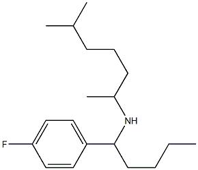 [1-(4-fluorophenyl)pentyl](6-methylheptan-2-yl)amine Structure