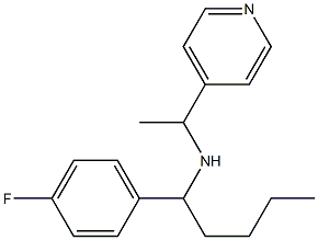 [1-(4-fluorophenyl)pentyl][1-(pyridin-4-yl)ethyl]amine Structure