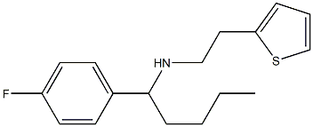 [1-(4-fluorophenyl)pentyl][2-(thiophen-2-yl)ethyl]amine 구조식 이미지