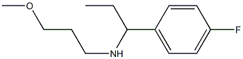 [1-(4-fluorophenyl)propyl](3-methoxypropyl)amine 구조식 이미지