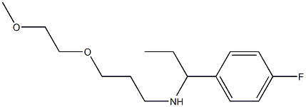 [1-(4-fluorophenyl)propyl][3-(2-methoxyethoxy)propyl]amine Structure