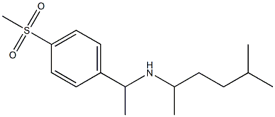 [1-(4-methanesulfonylphenyl)ethyl](5-methylhexan-2-yl)amine Structure