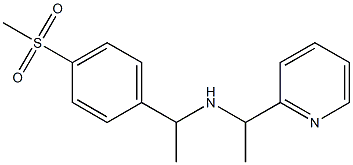 [1-(4-methanesulfonylphenyl)ethyl][1-(pyridin-2-yl)ethyl]amine Structure