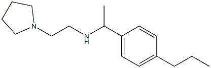 [1-(4-propylphenyl)ethyl][2-(pyrrolidin-1-yl)ethyl]amine Structure