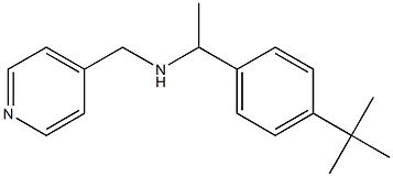 [1-(4-tert-butylphenyl)ethyl](pyridin-4-ylmethyl)amine 구조식 이미지