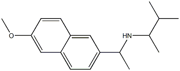 [1-(6-methoxynaphthalen-2-yl)ethyl](3-methylbutan-2-yl)amine 구조식 이미지