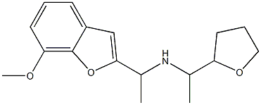 [1-(7-methoxy-1-benzofuran-2-yl)ethyl][1-(oxolan-2-yl)ethyl]amine Structure