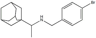 [1-(adamantan-1-yl)ethyl][(4-bromophenyl)methyl]amine 구조식 이미지