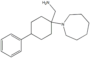 [1-(azepan-1-yl)-4-phenylcyclohexyl]methanamine Structure