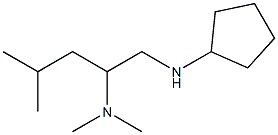 [1-(cyclopentylamino)-4-methylpentan-2-yl]dimethylamine Structure