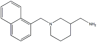 [1-(naphthalen-1-ylmethyl)piperidin-3-yl]methanamine 구조식 이미지