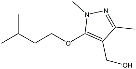 [1,3-dimethyl-5-(3-methylbutoxy)-1H-pyrazol-4-yl]methanol 구조식 이미지