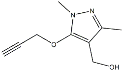 [1,3-dimethyl-5-(prop-2-yn-1-yloxy)-1H-pyrazol-4-yl]methanol 구조식 이미지