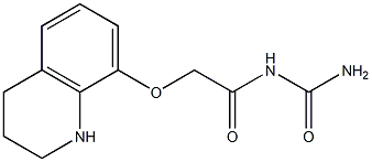 [2-(1,2,3,4-tetrahydroquinolin-8-yloxy)acetyl]urea 구조식 이미지