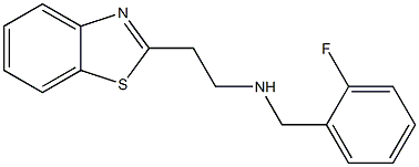 [2-(1,3-benzothiazol-2-yl)ethyl][(2-fluorophenyl)methyl]amine 구조식 이미지