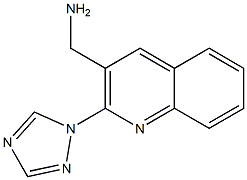 [2-(1H-1,2,4-triazol-1-yl)quinolin-3-yl]methanamine Structure