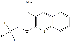 [2-(2,2,2-trifluoroethoxy)quinolin-3-yl]methanamine Structure