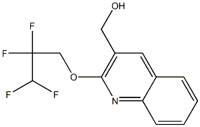 [2-(2,2,3,3-tetrafluoropropoxy)quinolin-3-yl]methanol Structure