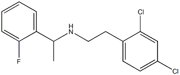 [2-(2,4-dichlorophenyl)ethyl][1-(2-fluorophenyl)ethyl]amine 구조식 이미지